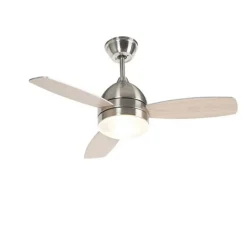 QAZQA Deckenventilator Stahl 96cm mit Fernbedienung - Rotar