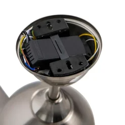 QAZQA Deckenventilator Stahl 96cm mit Fernbedienung - Rotar