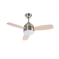 QAZQA Deckenventilator Stahl 96cm mit Fernbedienung - Rotar