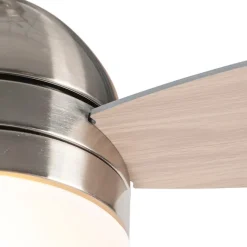 QAZQA Deckenventilator Stahl 96cm mit Fernbedienung - Rotar