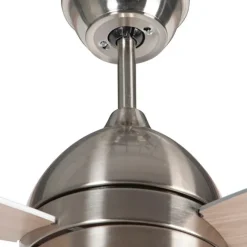 QAZQA Deckenventilator Stahl 96cm mit Fernbedienung - Rotar