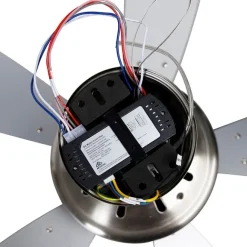 QAZQA Deckenventilator Stahl mit Fernbedienung inkl. LED - Malaki