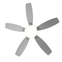 QAZQA Deckenventilator Stahl mit Fernbedienung inkl. LED - Malaki