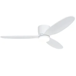 QAZQA Deckenventilator weiß 132cm inkl. LED Dimmbar mit Fernbedienung - Sofio