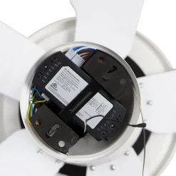 QAZQA Deckenventilator weiß 130cm inkl. LED Dimmbar mit Fernbedienung - Vifte