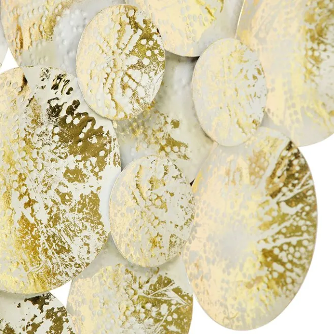 QAZQA Dekorative orientalische Wandlampe Gold mit weißen 2 Lichtern - Hikina