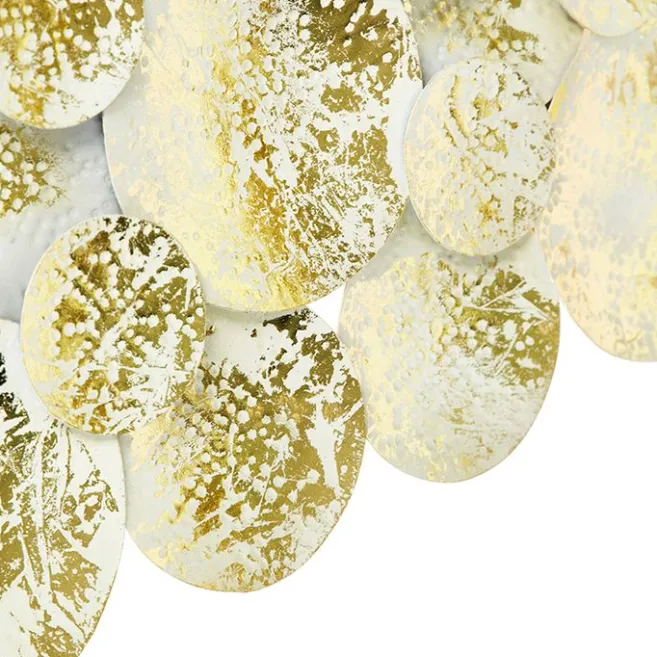 QAZQA Dekorative orientalische Wandlampe Gold mit weißen 2 Lichtern - Hikina