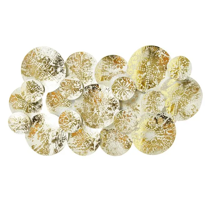 QAZQA Dekorative orientalische Wandlampe Gold mit weißen 2 Lichtern - Hikina