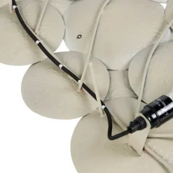 QAZQA Dekorative orientalische Wandlampe Gold mit weißen 2 Lichtern - Hikina