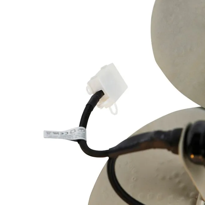 QAZQA Dekorative orientalische Wandlampe Gold mit weißen 2 Lichtern - Hikina