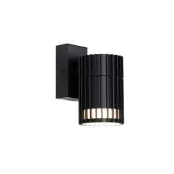 QAZQA Design Außenwandleuchte schwarz IP44 - Boris
