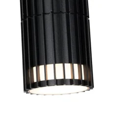 QAZQA Design Außenwandleuchte schwarz IP44 - Boris