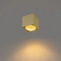 QAZQA Design Aufbaustrahler Gold GU10 111mm - Box Honey