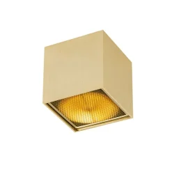 QAZQA Design Aufbaustrahler Gold GU10 111mm - Box Honey