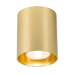 QAZQA Design Aufbaustrahler Gold GU10 50mm - Tubo