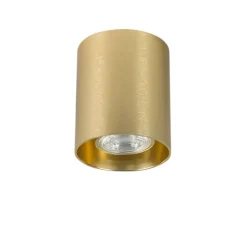 QAZQA Design Aufbaustrahler Gold GU10 50mm - Tubo