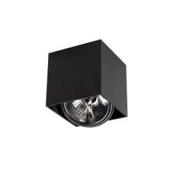 QAZQA Design Aufbaustrahler schwarz quadratisch - Box