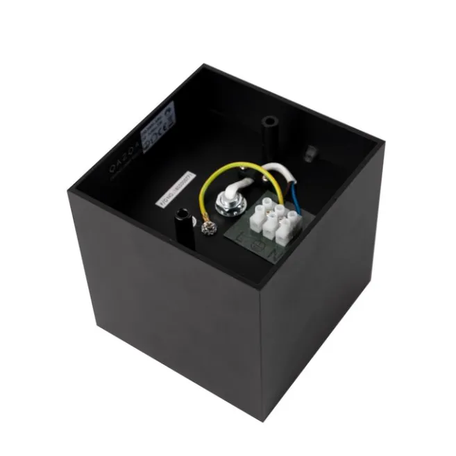 QAZQA Design Aufbaustrahler schwarz quadratisch - Box