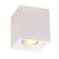 QAZQA Design Aufbaustrahler Weiß GU10 50mm - Qubo