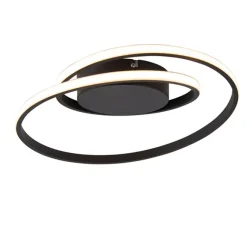 Trio Leuchten Design Deckenleuchte schwarz inkl. LED 3-stufig dimmbar - Krula