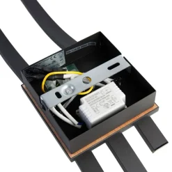 Trio Leuchten Design Deckenleuchte schwarz mit Holz inkl. LED 3-flammig - Vanesa