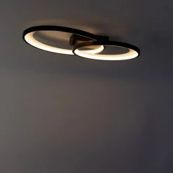 Trio Leuchten Design Deckenleuchte schwarz inkl. LED - Alexandra