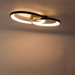 Trio Leuchten Design Deckenleuchte schwarz inkl. LED - Alexandra