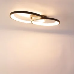 Trio Leuchten Design Deckenleuchte schwarz inkl. LED - Alexandra