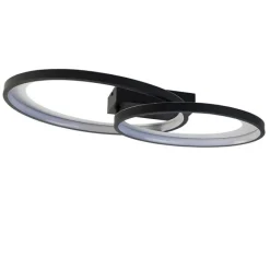 Trio Leuchten Design Deckenleuchte schwarz inkl. LED - Alexandra