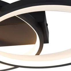 Trio Leuchten Design Deckenleuchte schwarz inkl. LED - Alexandra