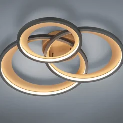 Trio Leuchten Design Deckenleuchte schwarz inkl. LED 3-stufig dimmbar - Joran