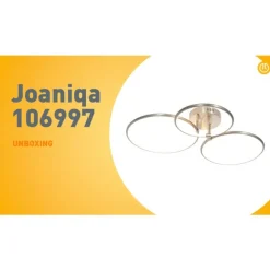 QAZQA Design Deckenleuchte Stahl inkl. LED 3-stufig dimmbar 3-flammig - Joaniqa