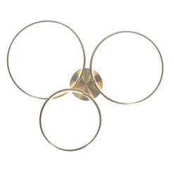 QAZQA Design Deckenleuchte Stahl inkl. LED 3-stufig dimmbar 3-flammig - Joaniqa