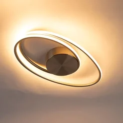 QAZQA Design Deckenleuchte Stahl inkl. LED 3 Stufen dimmbar - Rowan