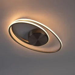 QAZQA Design Deckenleuchte Stahl inkl. LED 3 Stufen dimmbar - Rowan