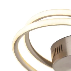 QAZQA Design Deckenleuchte Stahl inkl. LED 3 Stufen dimmbar - Rowan