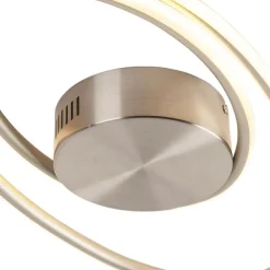 QAZQA Design Deckenleuchte Stahl inkl. LED 3 Stufen dimmbar - Rowan