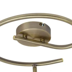 QAZQA Design Deckenstrahler Bronze mit klarem Glas rund 3-Licht - Domo