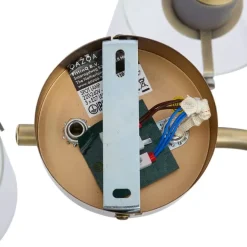 QAZQA Design Deckenstrahler Bronze mit klarem Glas rund 3-Licht - Domo