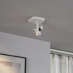 QAZQA Design Deckenstrahler Weiß GU10 70mm dreh- und schwenkbar - Vo