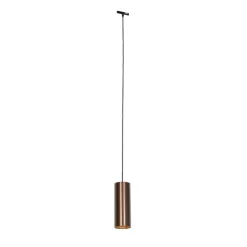 QAZQA Design hanglamp donkerbrons incl. rail adapter 1-fase - Slimline Tubo
