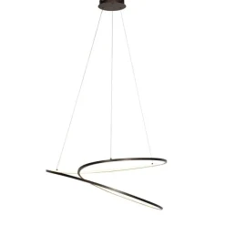 QAZQA Design Hängelampe Bronze 72 cm inkl. LED 3-stufig dimmbar - Rowan