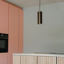 QAZQA Design Hängelampe Dunkelbronze GU10 50mm - Tubo