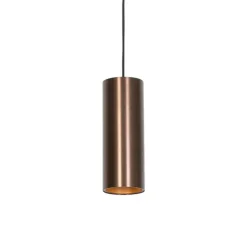 QAZQA Design Hängelampe Dunkelbronze GU10 50mm - Tubo