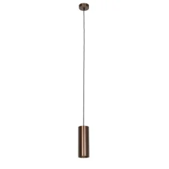 QAZQA Design Hängelampe Dunkelbronze GU10 50mm - Tubo