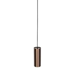 QAZQA Design Hängelampe Dunkelbronze GU10 50mm - Tubo