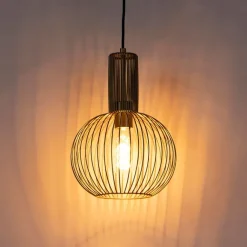 QAZQA Design Hängelampe gold - Schneebesen