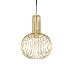 QAZQA Design Hängelampe gold - Schneebesen