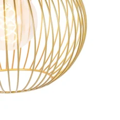 QAZQA Design Hängelampe gold - Schneebesen