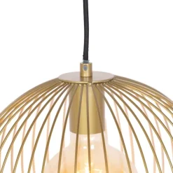 QAZQA Design Hängelampe Gold - Wire Ario